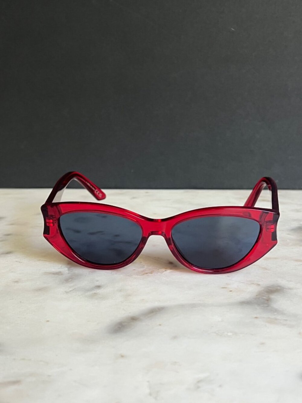 Dior DIORGLOW B1I red cat eye sunglasses - Picture 4 of 10